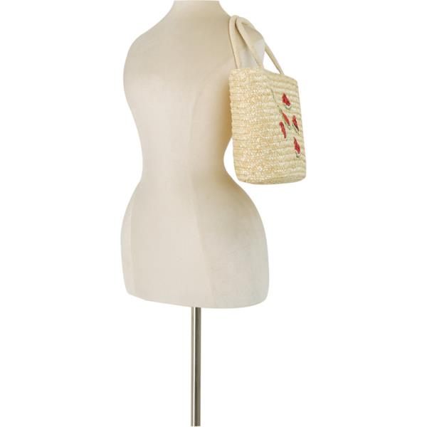 FRUIT STRAW TOTE BAG