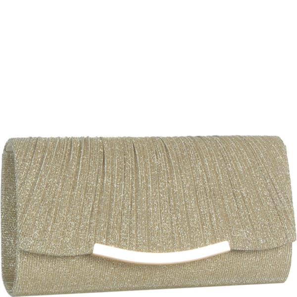 GLITTER FLAP CLUTCH EVENING BAG