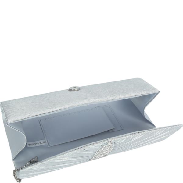RUCHED PLEATED CLUTCH EVENING BAG