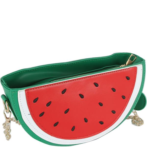 WATERMELON HALF MOON CROSSBODY BAG