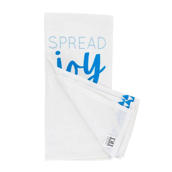 DII SPREAD JOY NOT GERMS THEMED KITCHEN TOWELS 3 PACK ASSORTED