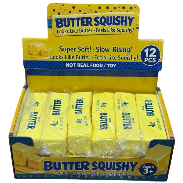 BUTTER SQUISHY SQUEEZE TOY (12 UNITS)