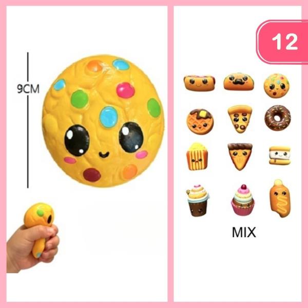 FOOD SQUIZZY TOY (12 UNITS)