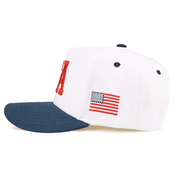 CC WHITE CROWN FLAG TRUCKER HAT
