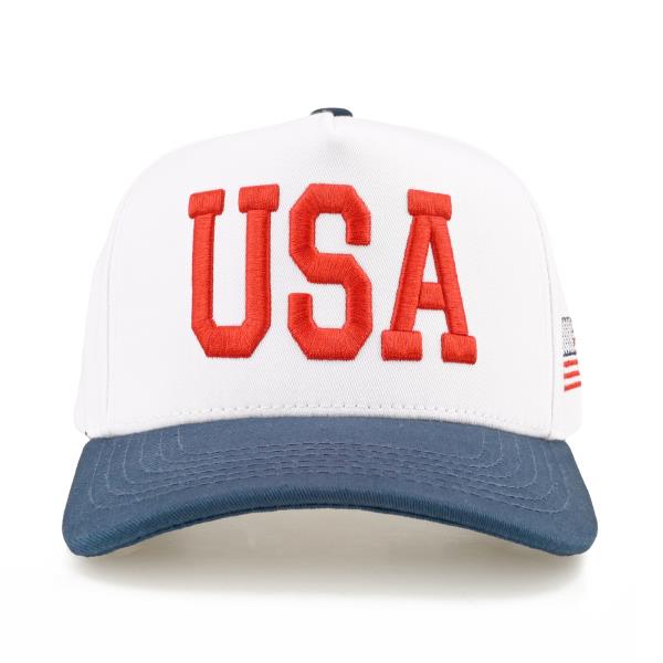 CC WHITE CROWN FLAG TRUCKER HAT