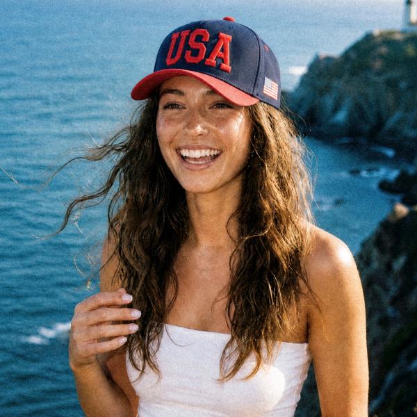 CC TWO TONE FLAG TRUCKER HAT