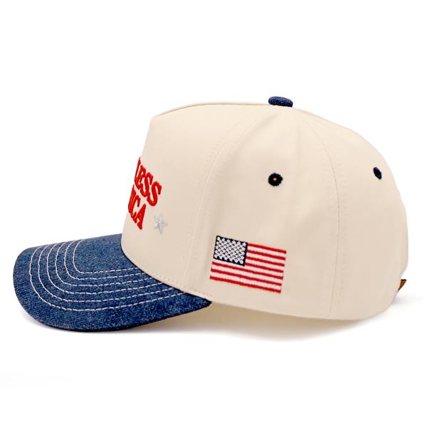 CC GOD BLESS AMERICA TRUCKER HAT
