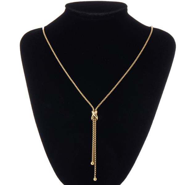 STAINLESS STEEL X BOLERO NECKLACE