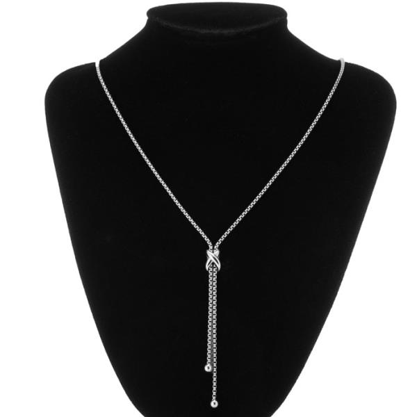 STAINLESS STEEL X BOLERO NECKLACE