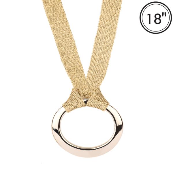 METAL FABRIC NECKLACE