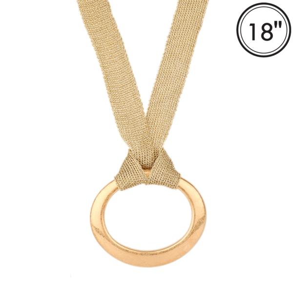 METAL FABRIC NECKLACE