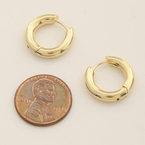 14K GOLD DIPPED MINI HOOP EARRING