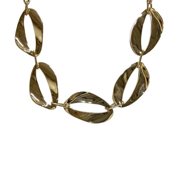 METAL OVAL LINK NECKLACE