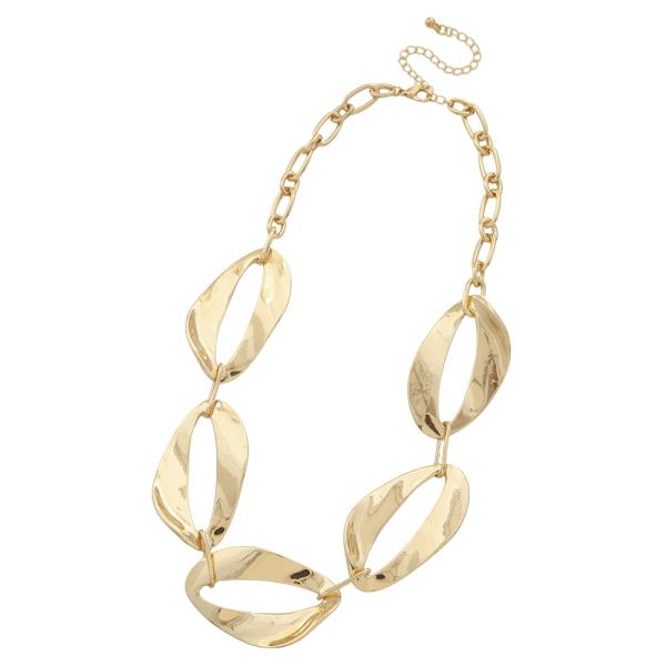 METAL OVAL LINK NECKLACE