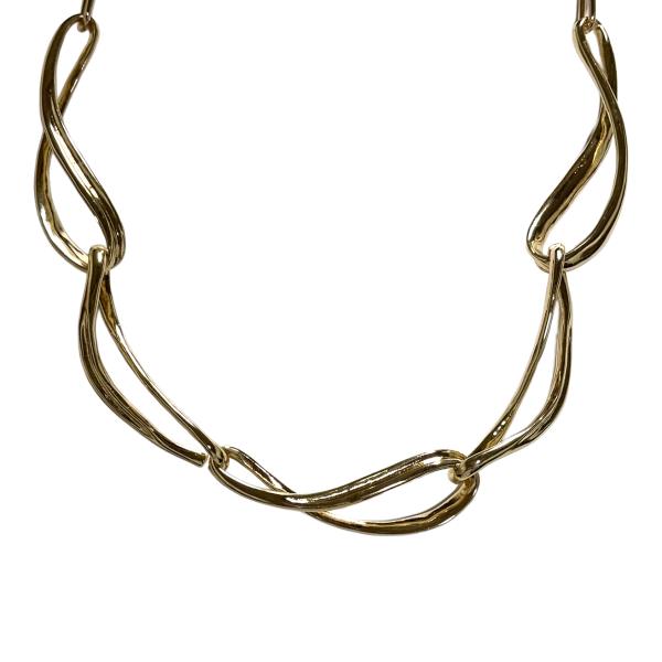 METAL ABSTRACT LINK NECKLACE