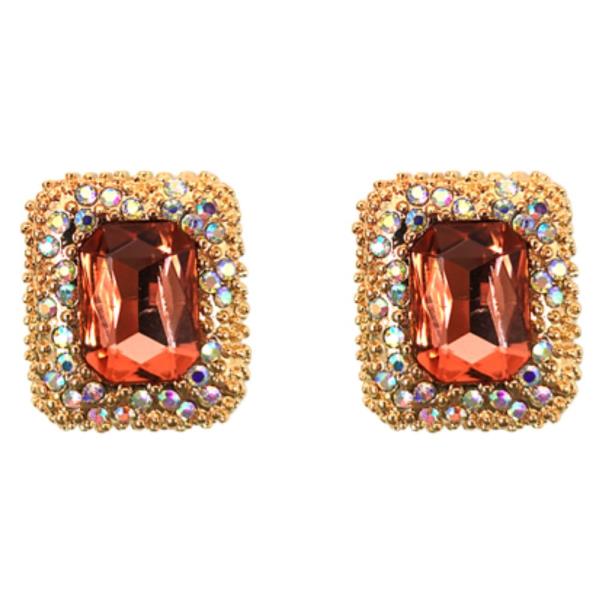 RHINESTONE POST EARRING