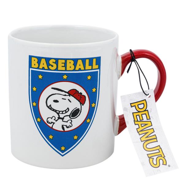 PEANUTS SNOOPY BASEBALL STONEWARE MUG