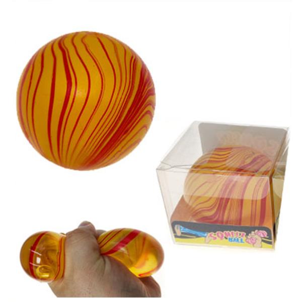 STRIPE BALL SQUISHY SQUEEZE TOY (12 UNITS)