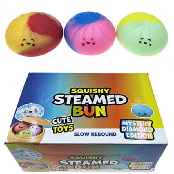 DUMPLING FACE SQUISHY SQUEEZE TOY (12 UNITS)