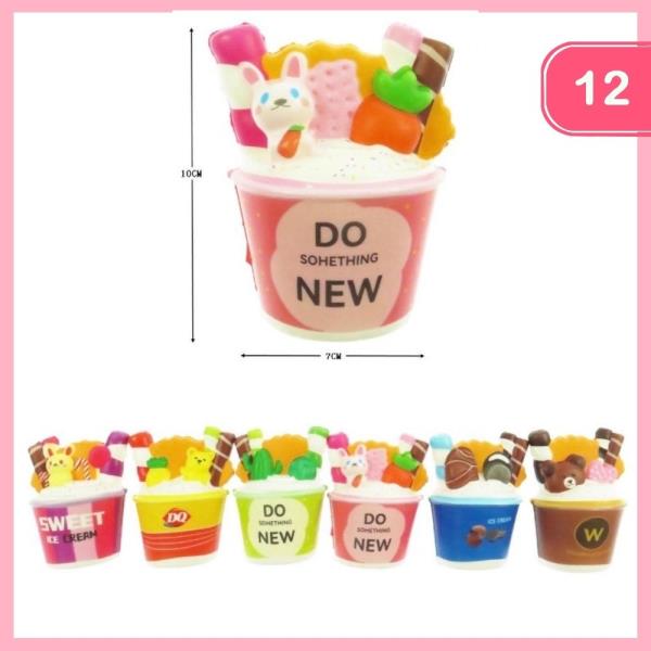 SLOW RISE BEVERAGE SQUISHY SQUEEZE TOY (12 UNITS)