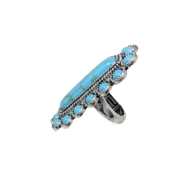 WESTERN SEMI STONE RING