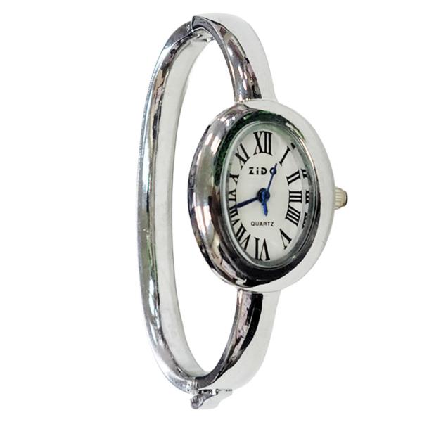 OVAL HINGE BANGLE WATCH BRACELET