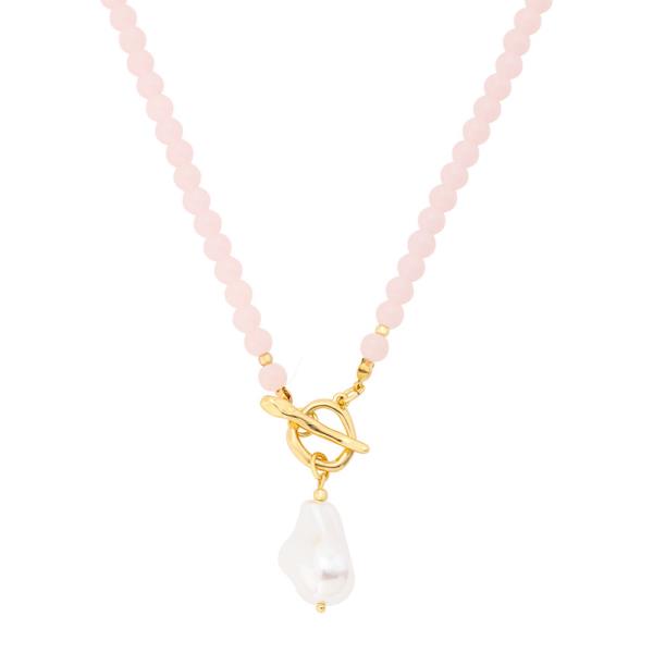 BAROQUE PEARL TOGGLE NECKLACE