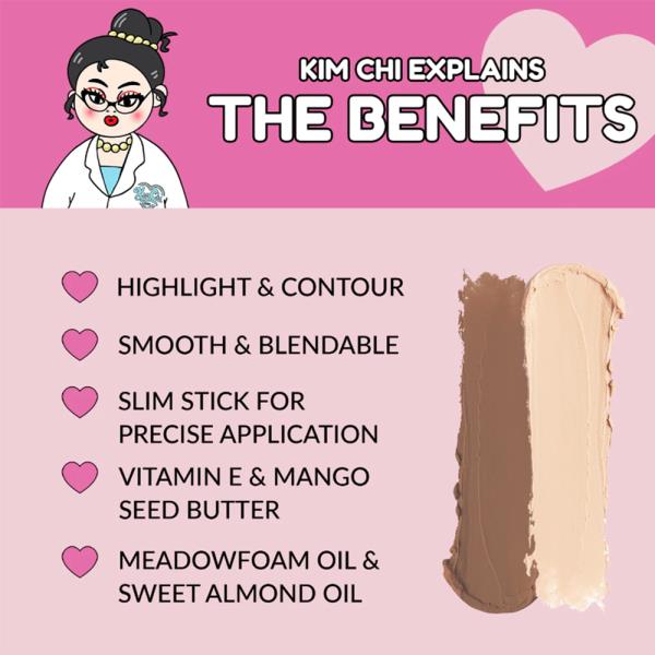 KIMCHICHIC BEAUTY EFFIN SCULPT DUAL ENDED HIGHLIGHT AND CONTOUR STICK