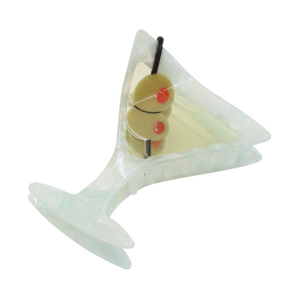 MARTINI COCKTAIL HAIR CLAW CLIP