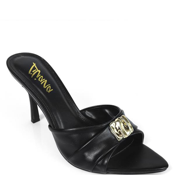 POINTY TOE MULE W BUCKLE