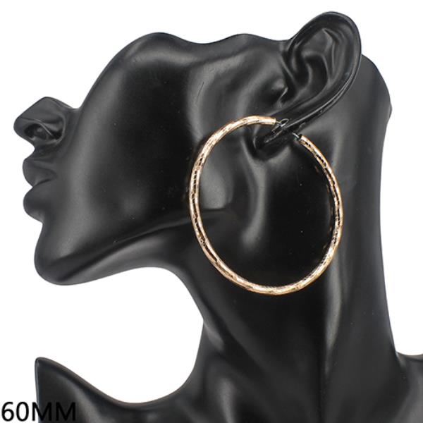 60MM METAL HOOP EARRING