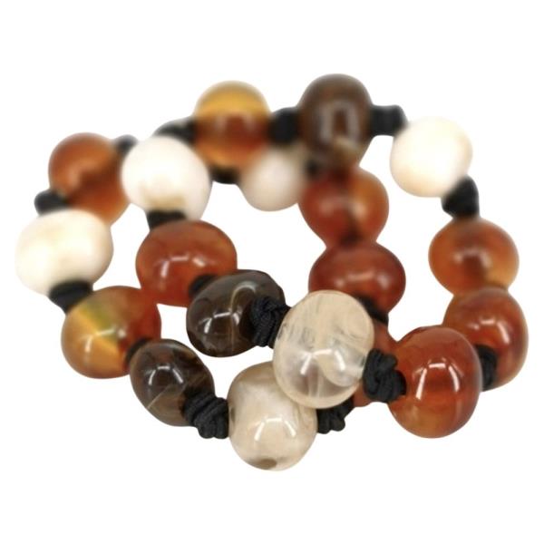 RESIN BEAD STRETCH BRACELET SET