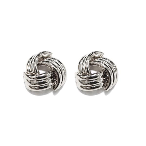 KNOT BUTTON POST EARRING
