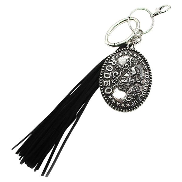 WESTERN TIME TO SADDLE RODEO KEY  CHAIN