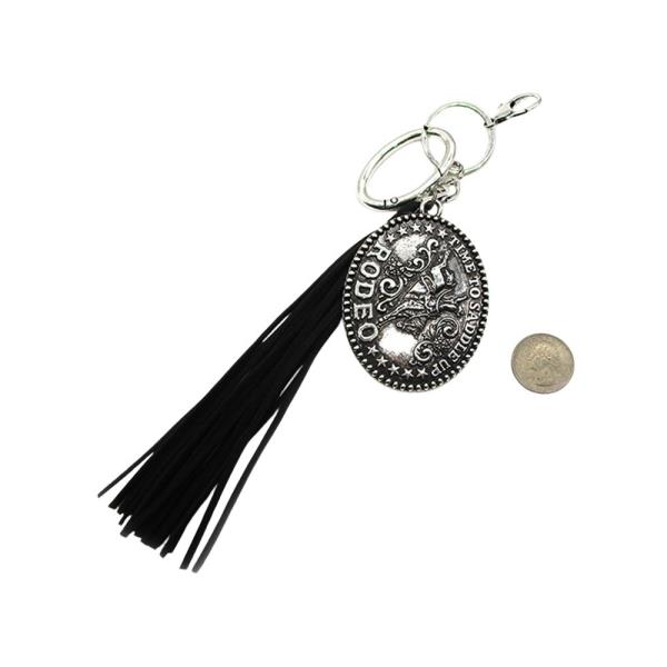 WESTERN TIME TO SADDLE RODEO KEY  CHAIN