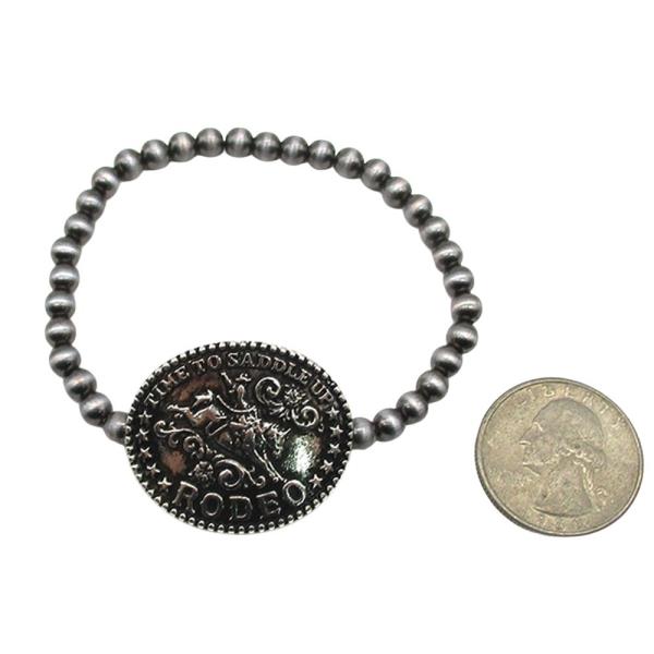 WESTERN TIME TO SADDLE RODEO  BRACELET