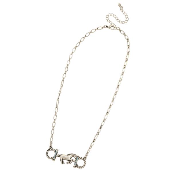 WESTERN HORSE BIT STATION NECKLACE