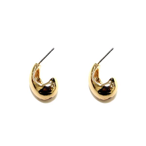 TEARDROP POST HOOP EARRING