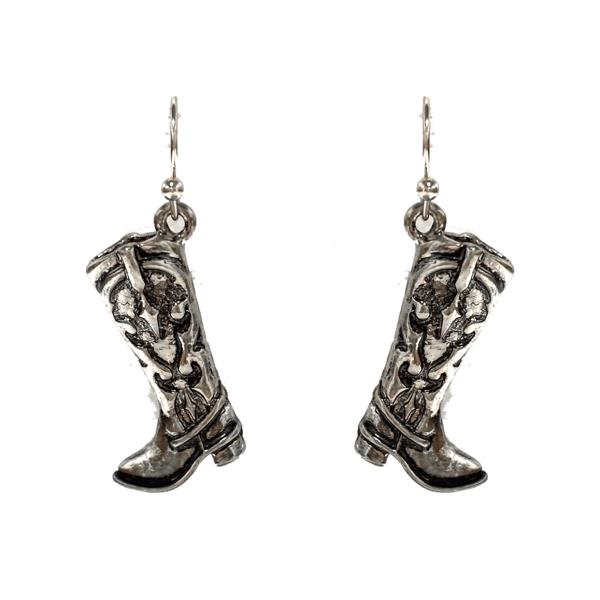 WESTERN COWBOY BOOT DANGLE EARRING
