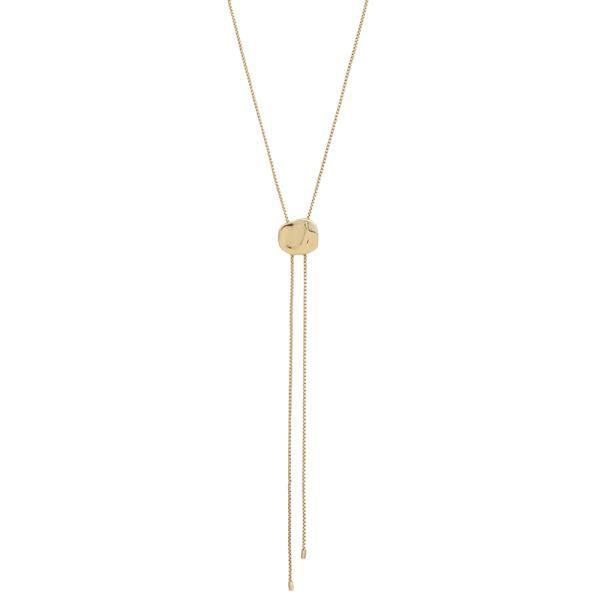 ORGANIC SQUARE BOLO NECKLACE