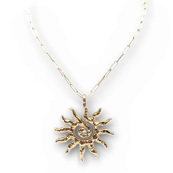 SUNBURST PENDANT NECKLACE