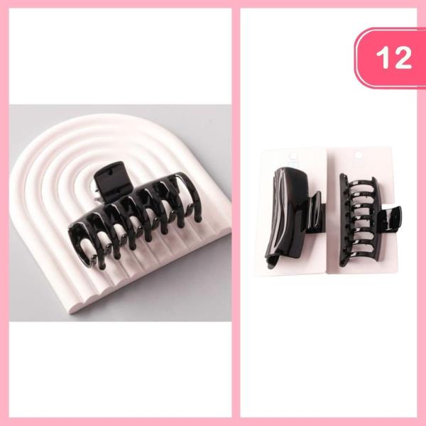 SALON HAIR CLAW CLIP (12 UNITS)
