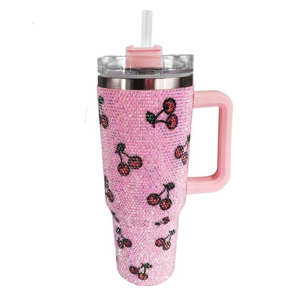 CHERRY BLING TUMBLER 40OZ