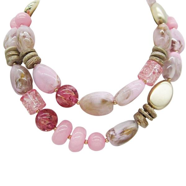 SHELL BEAD STATEMENT NECKLACE