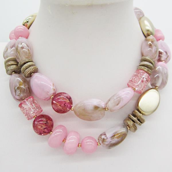 SHELL BEAD STATEMENT NECKLACE