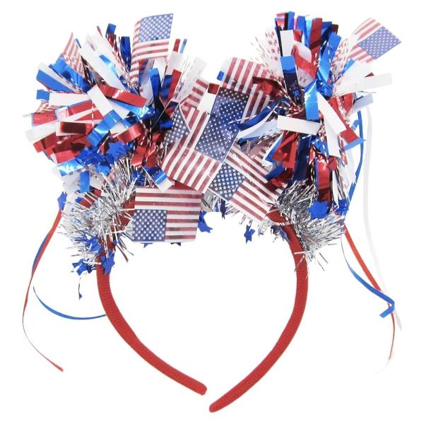 FLAG TINSEL HEADBAND
