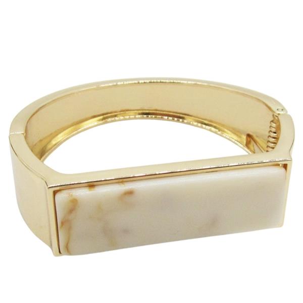 RESIN METAL BAR HINGE BRACELET