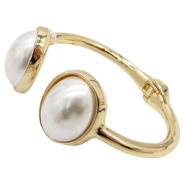 PEARL METAL OVAL HINGE BRACELET