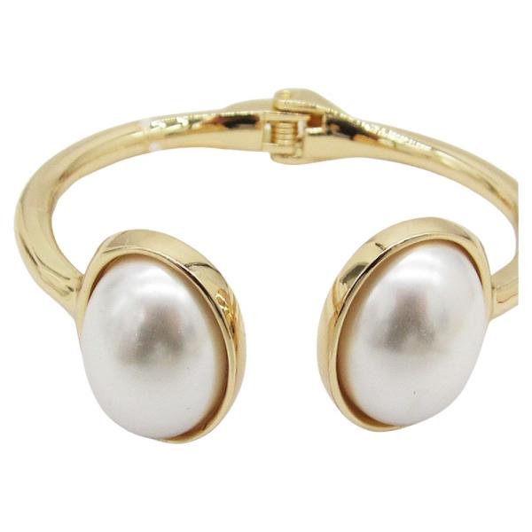 PEARL METAL OVAL HINGE BRACELET