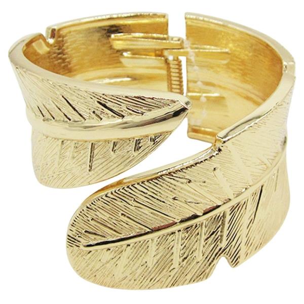METAL LEAF HINGE BRACELET